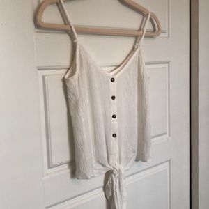 H&M tie front tank top